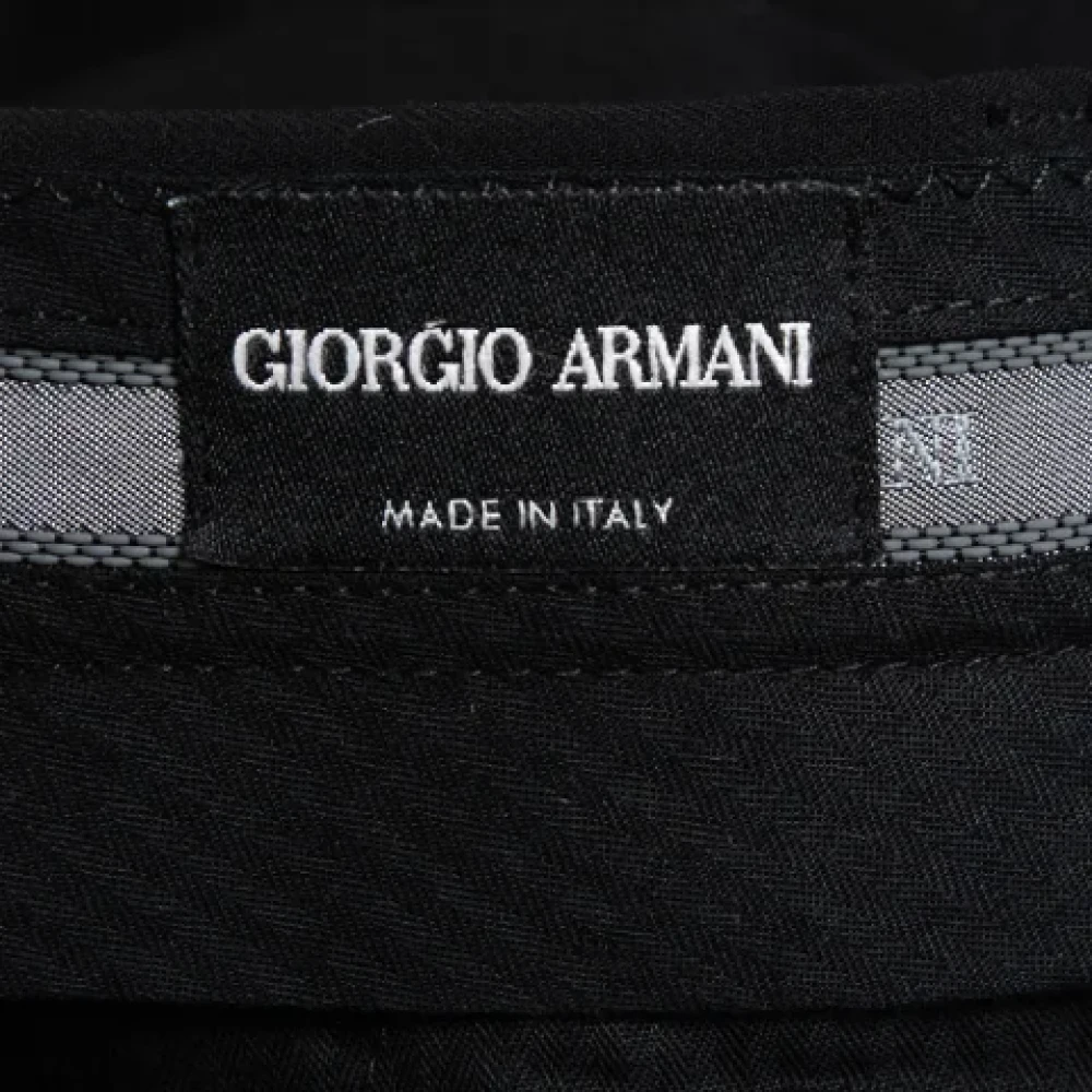 Armani Pre-owned Fabric bottoms Black Dames
