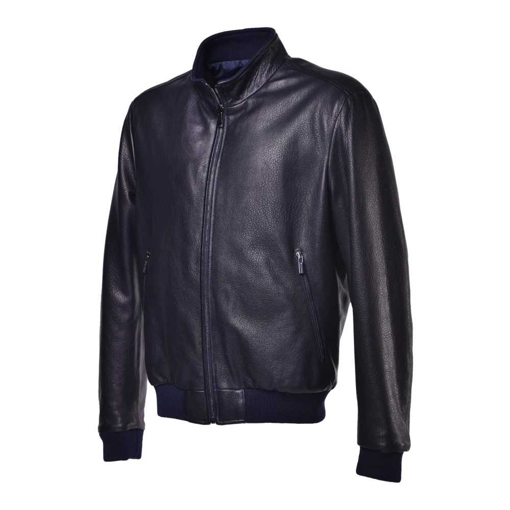 Baldinini Reversible jacket in blue nappa Blue Heren