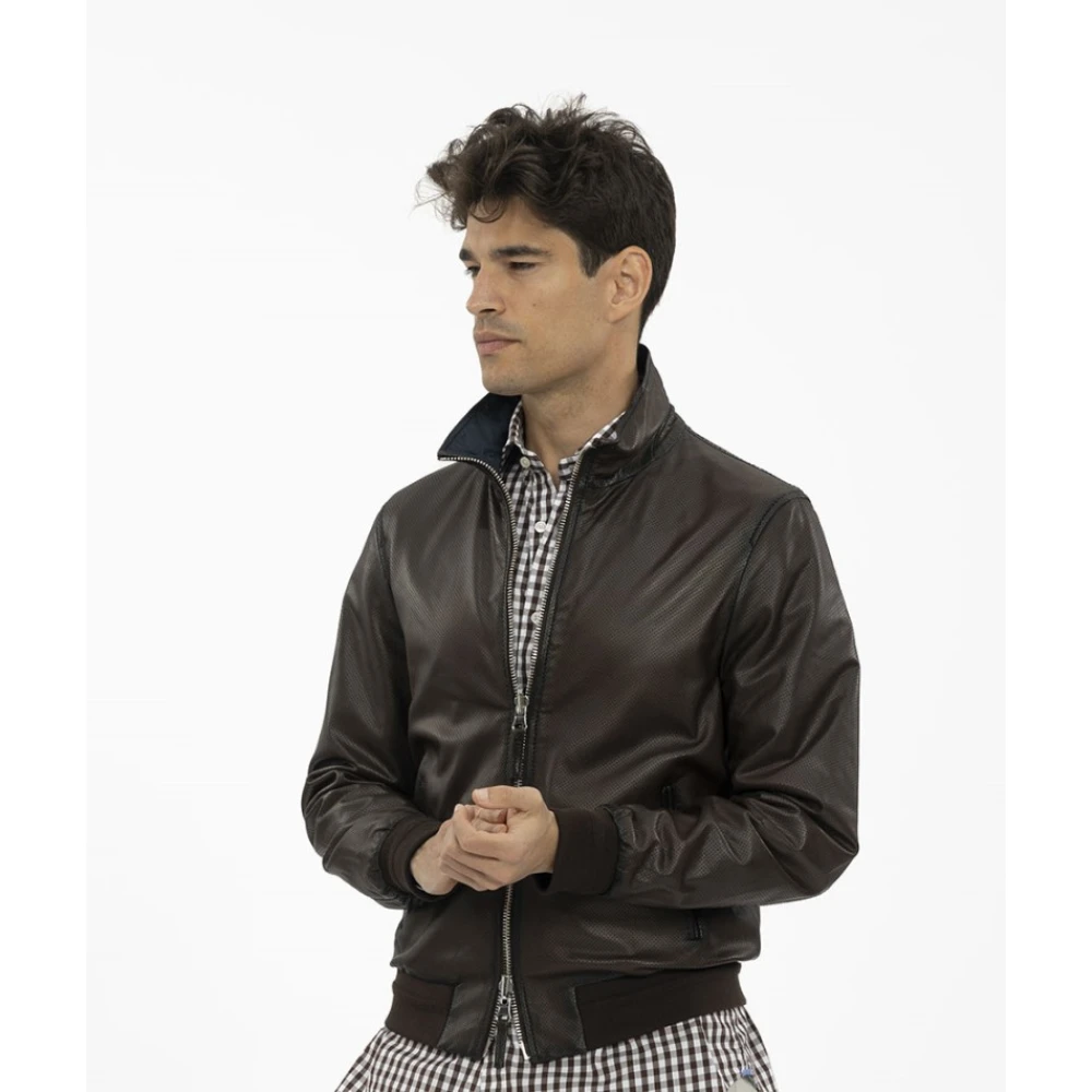 The Jack Leathers Leren Jas Brown Heren