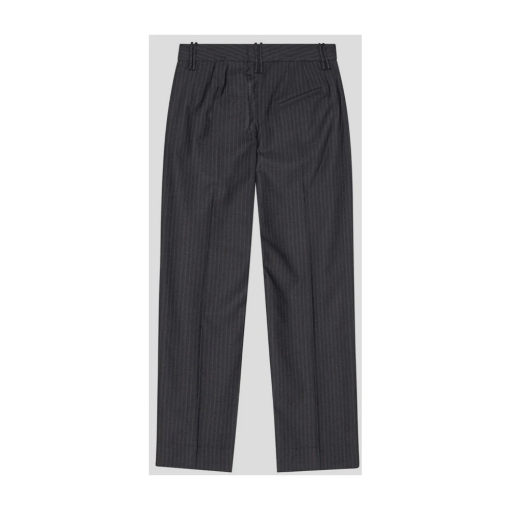 Ganni Damesbroek Mode Gray Dames