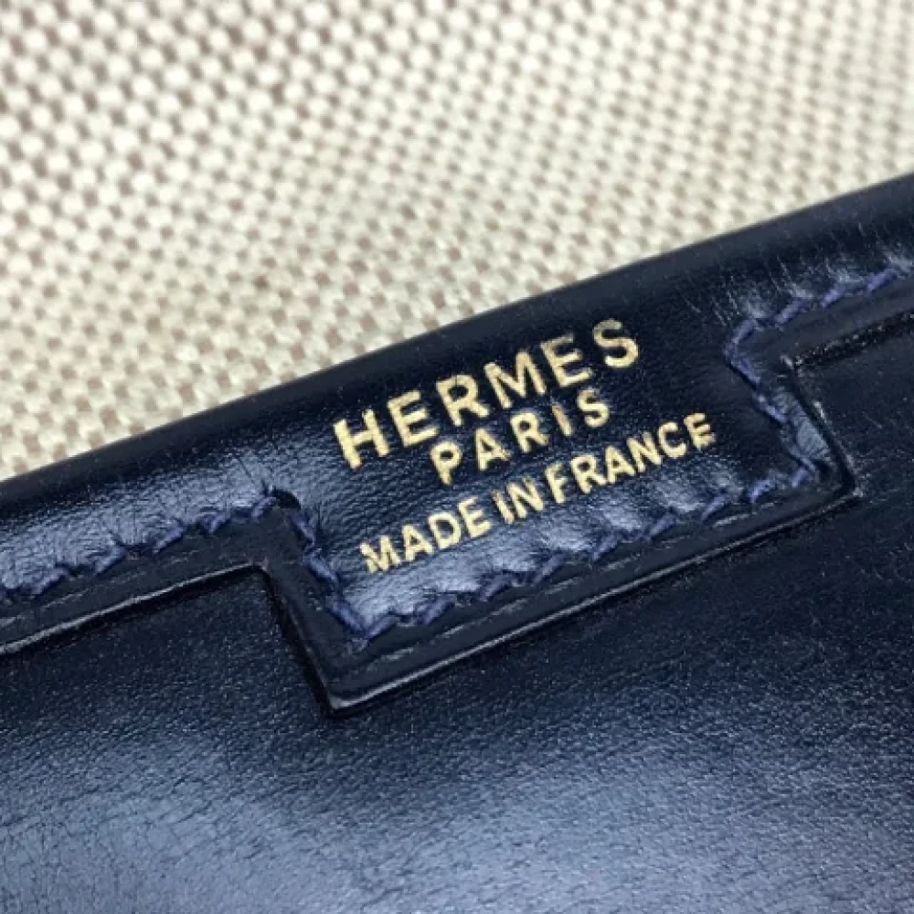 Hermès Vintage Pre-owned Leather clutches Blue Heren