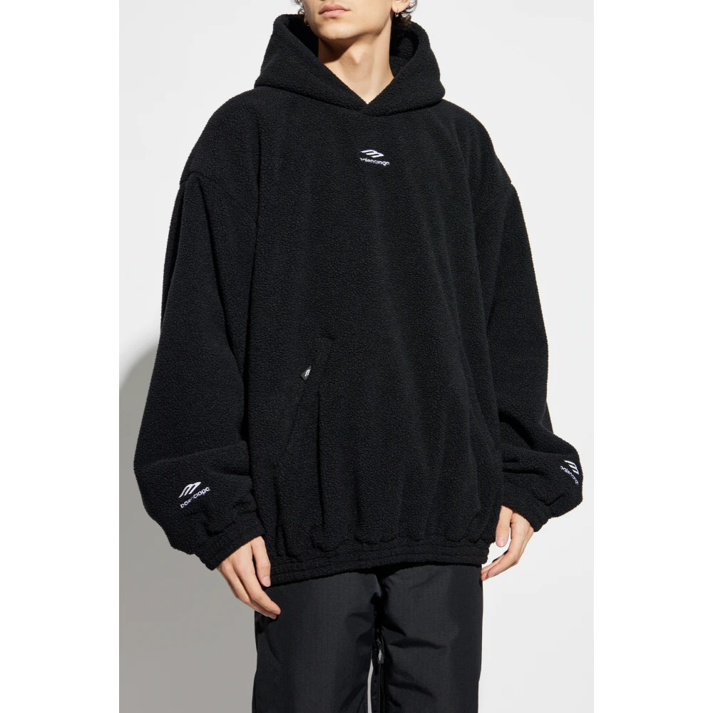 Balenciaga Fleece sweatshirt uit de Skiwear collectie Black Heren