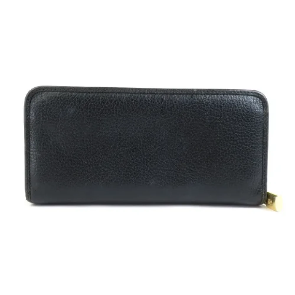 Loewe Pre-owned Leather wallets Black Dames