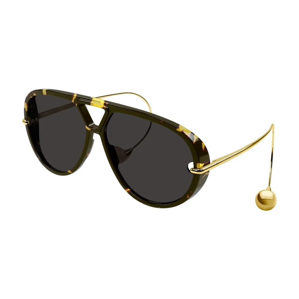 Bottega Veneta Women's Brown Drop Aviator Sunglasses