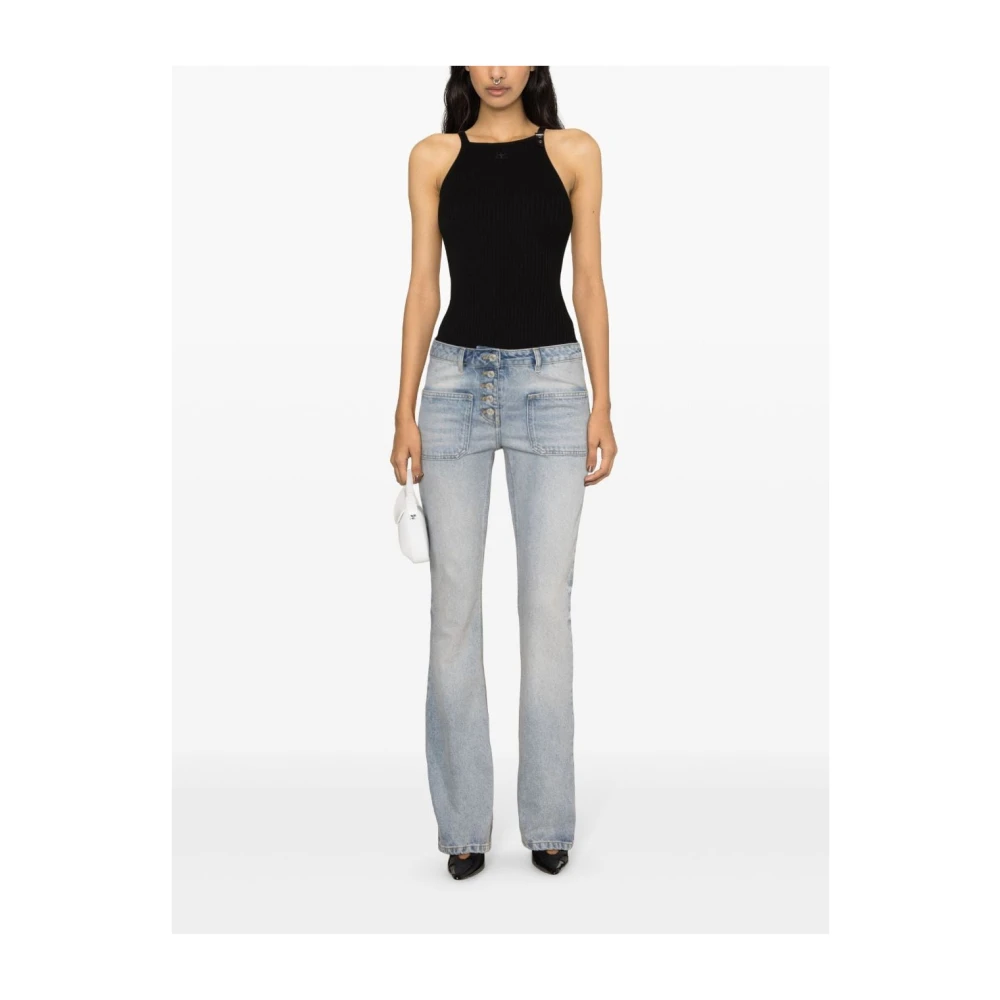 Courrèges Flared Jeans Blue Dames