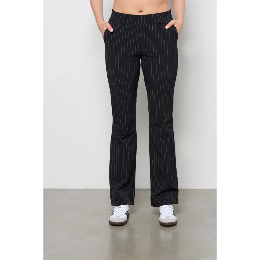 &Co Woman Wijde Broek Zomerse Stijl Black Dames
