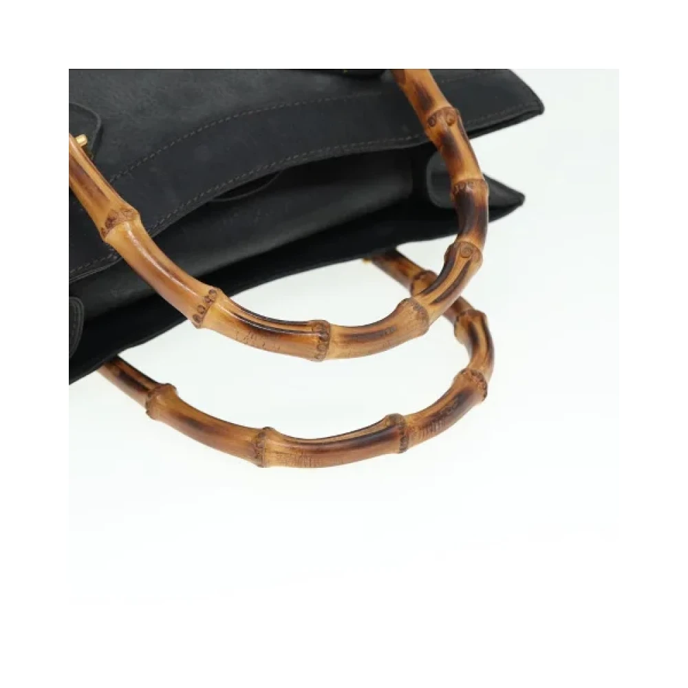 Gucci Vintage Pre-owned Leather handbags Black Dames