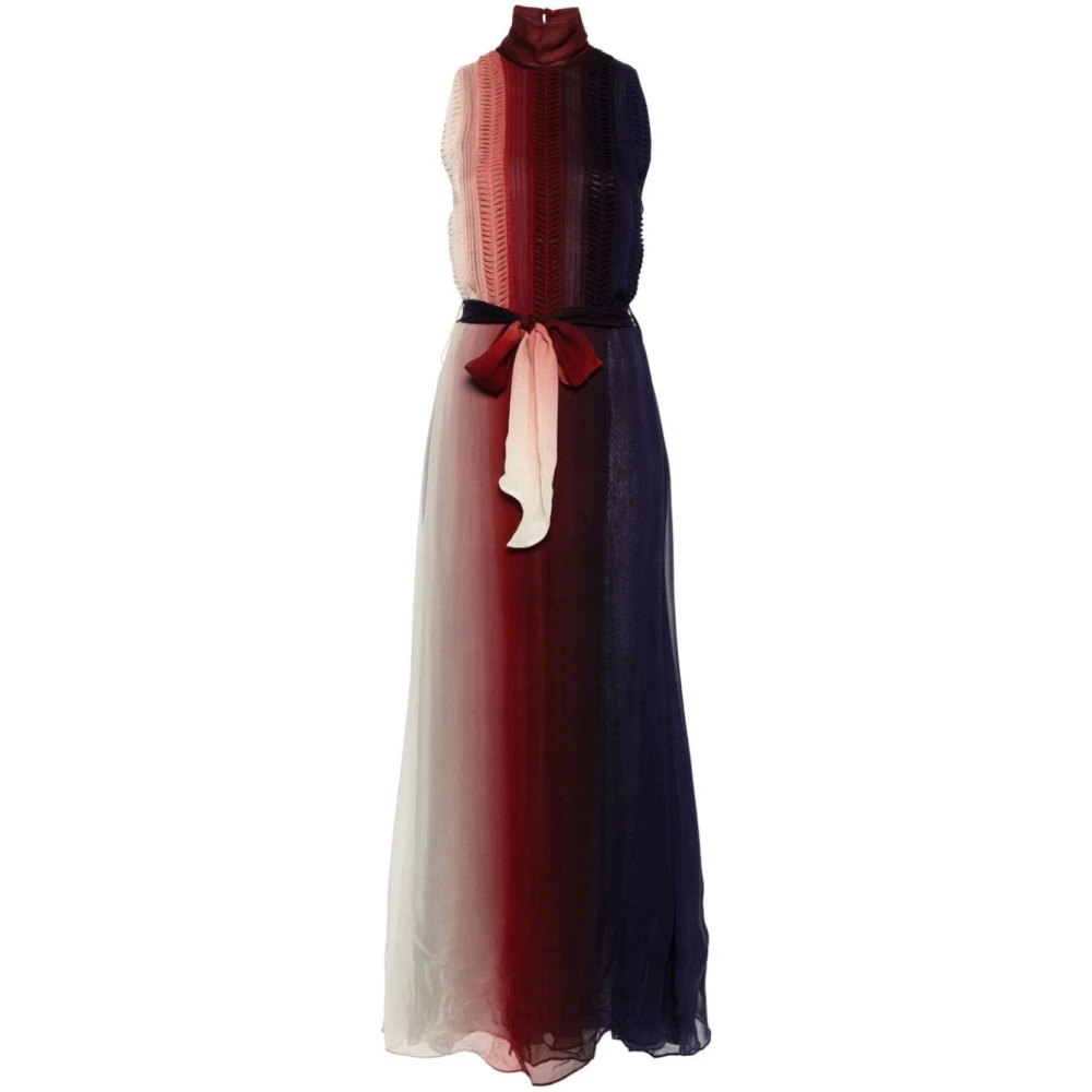 Forte Multicolor Jurk met Hoge Hals Multicolor Dames
