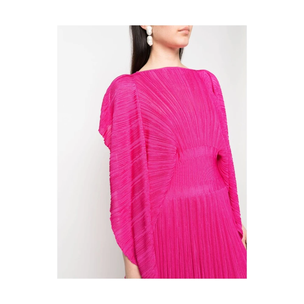 Antonino Valenti Geplooide jurk met splitmouwen Pink Dames