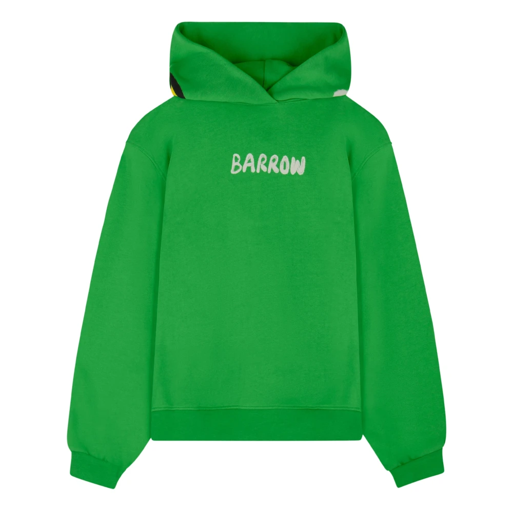 Barrow Hoodie met distressed effect Green Unisex