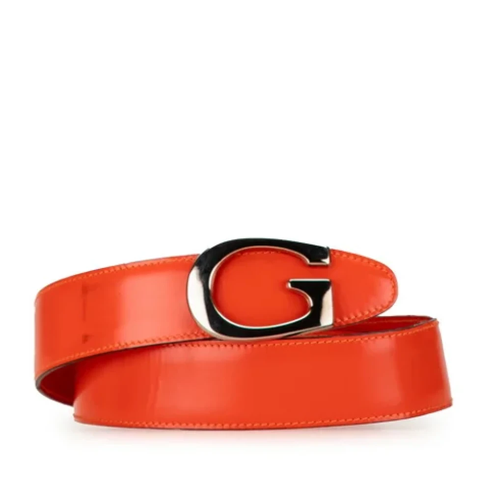 Gucci Vintage Pre-owned Leather belts Orange Dames