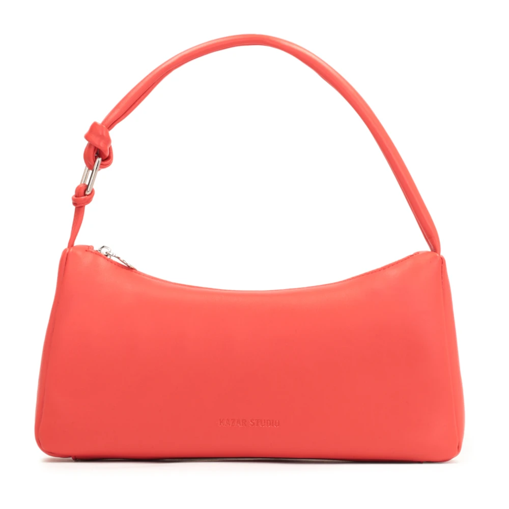 Kazar Studio Rode leren tas met rechthoekige vorm Red Dames