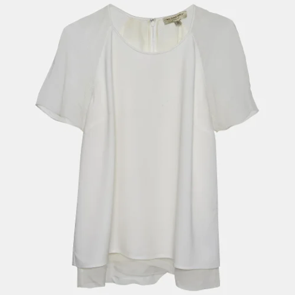 Burberry Vintage Pre-owned Fabric tops White Dames