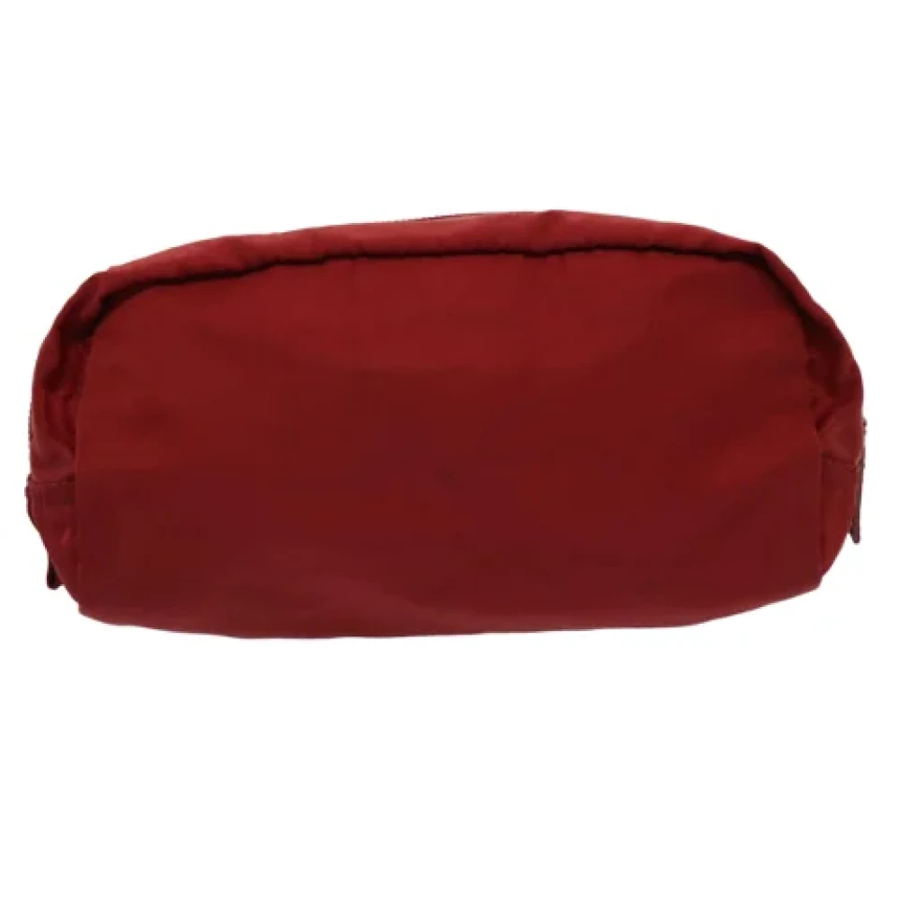 Prada Vintage Pre-owned Nylon pouches Red Dames