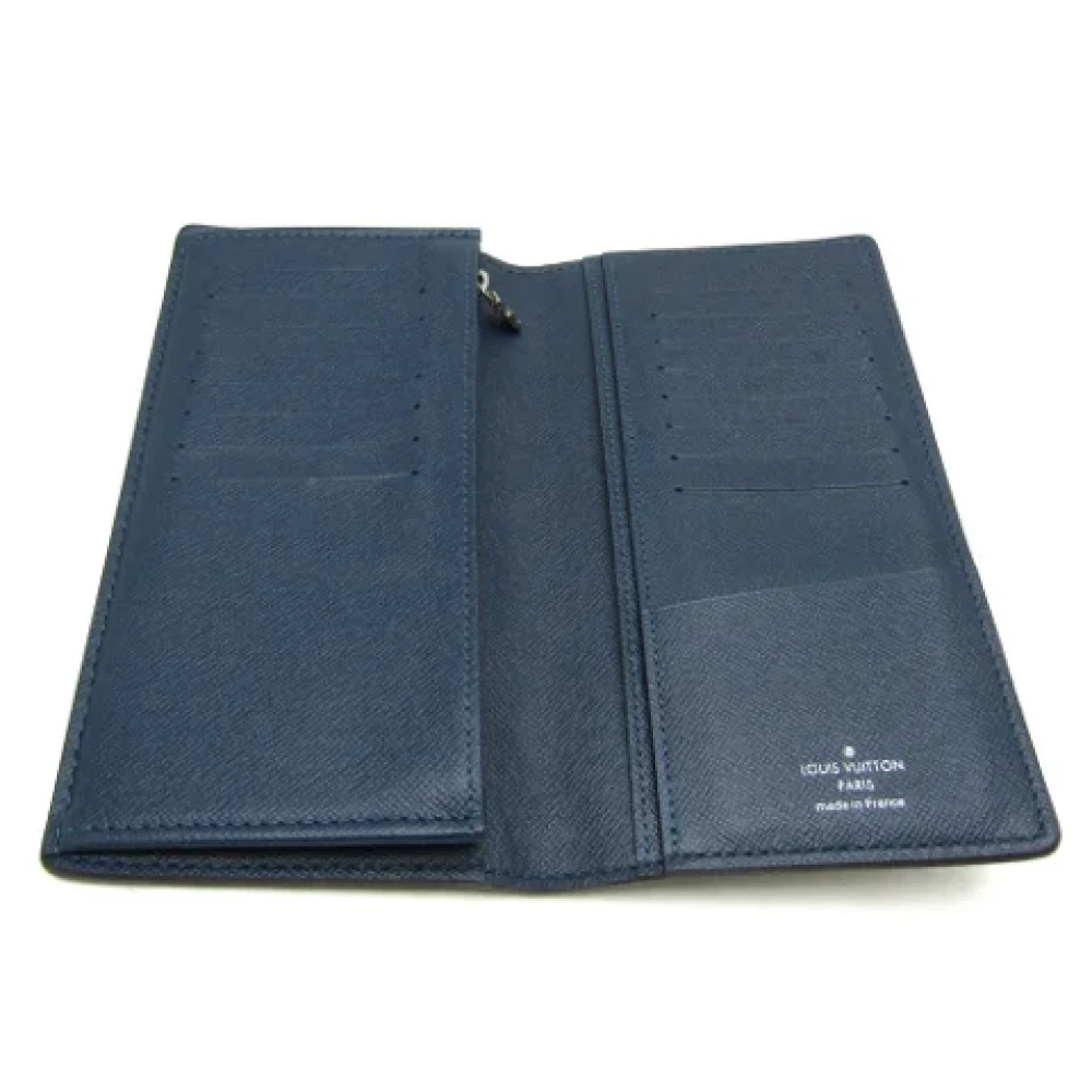 Louis Vuitton Vintage Pre-owned Leather wallets Blue Heren