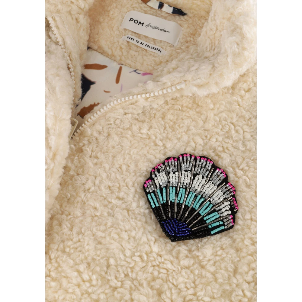 Pom Amsterdam Beige Teddy Jack Stijlvol en Comfortabel Beige Dames