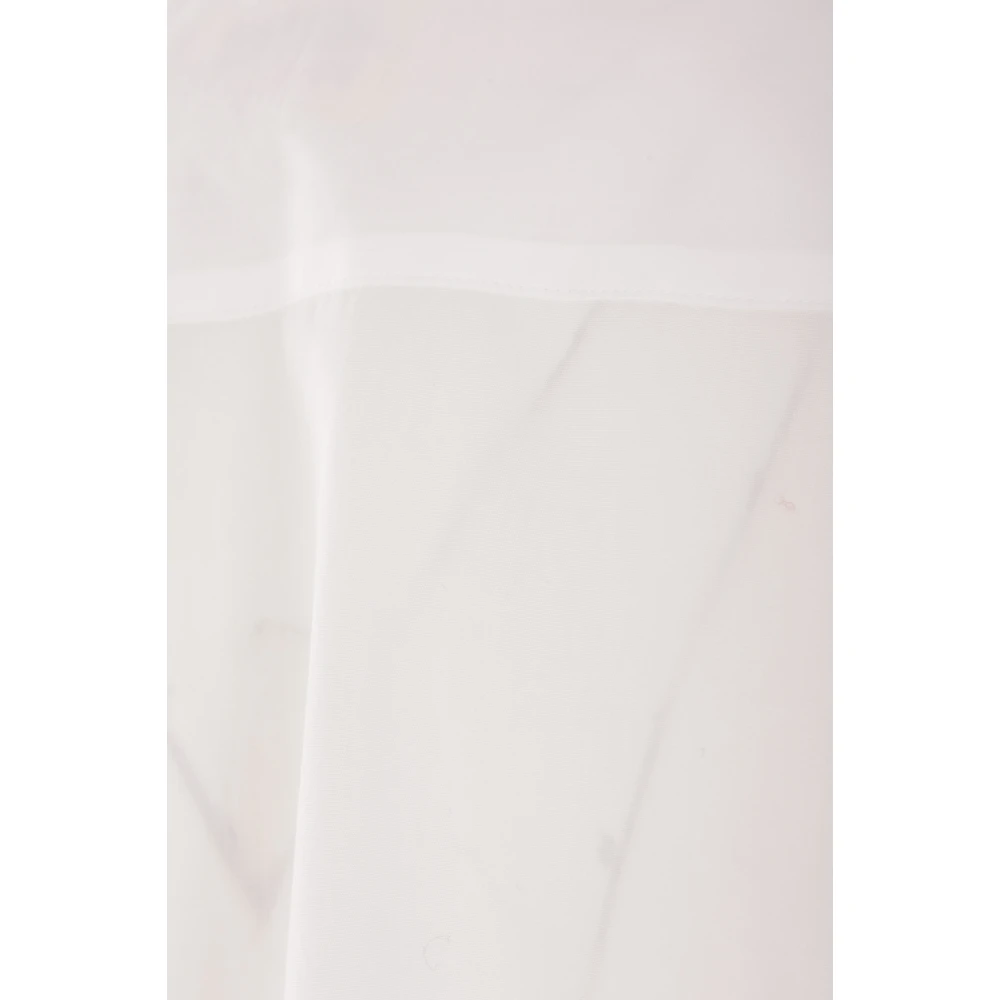 Yohji Yamamoto Witte Mouwloze Katoenen Overhemd White Dames