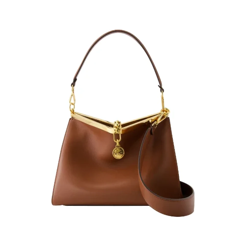 ETRO Leather handbags Brown Dames