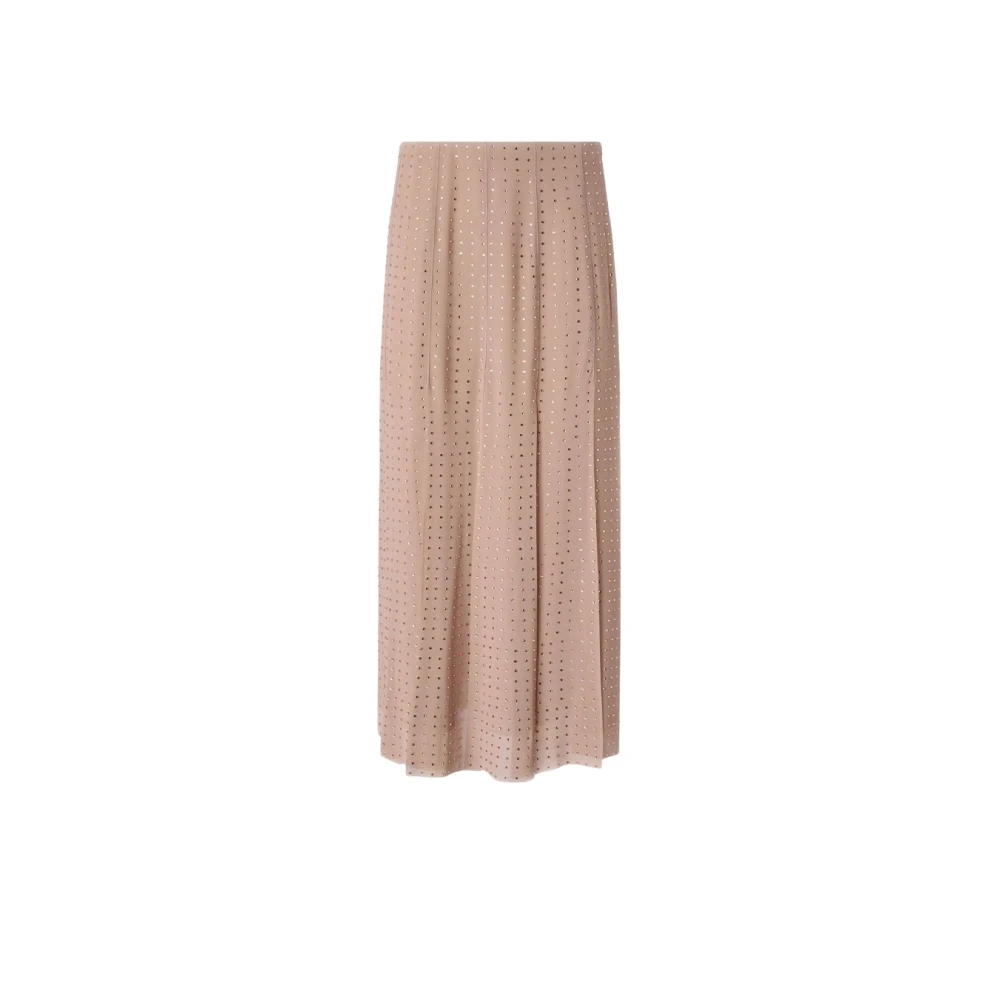 Pinko , Midi Skirts, Female, Beige, L, Rucola Midi Skirt