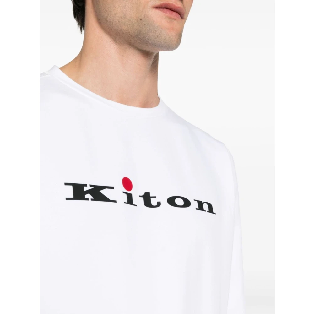 Kiton Sweatshirts White Heren
