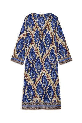 paisley-print-viscose-dress-blue