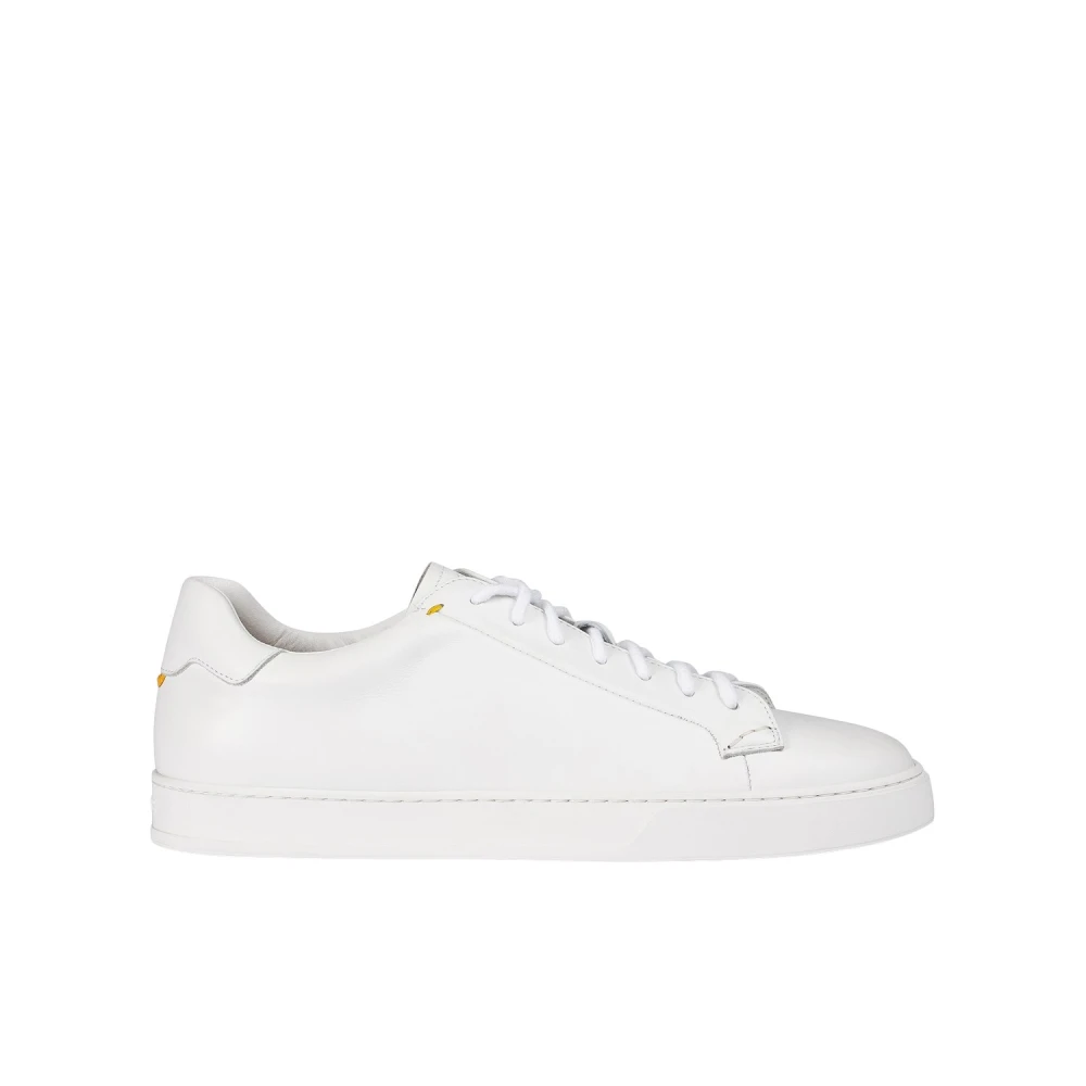 Doucal’s Leren Sneaker Heren Schoenen Wit