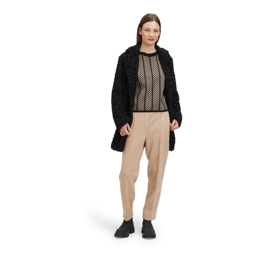 Betty & Co Jacquard Gebreide Trui Black Dames