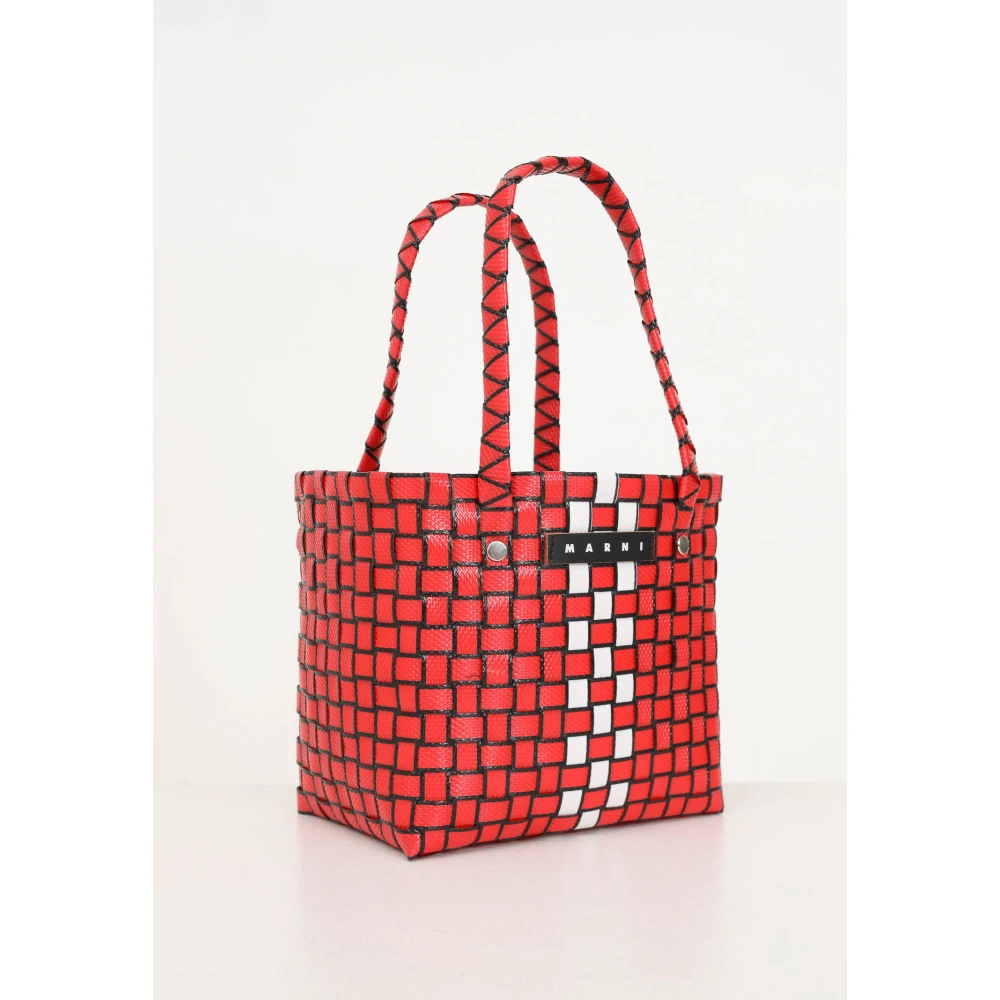 Marni Rode Box Basket Handtas voor Vrouwen Multicolor Dames