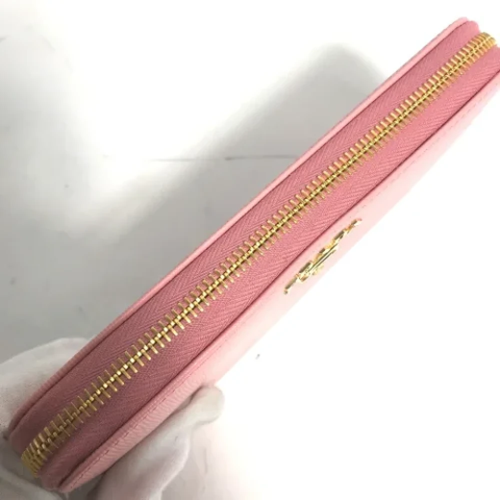 Prada Vintage Pre-owned Leather wallets Pink Dames