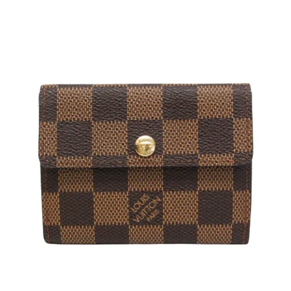 Louis Vuitton Vintage Pre-owned Canvas wallets Brown Dames