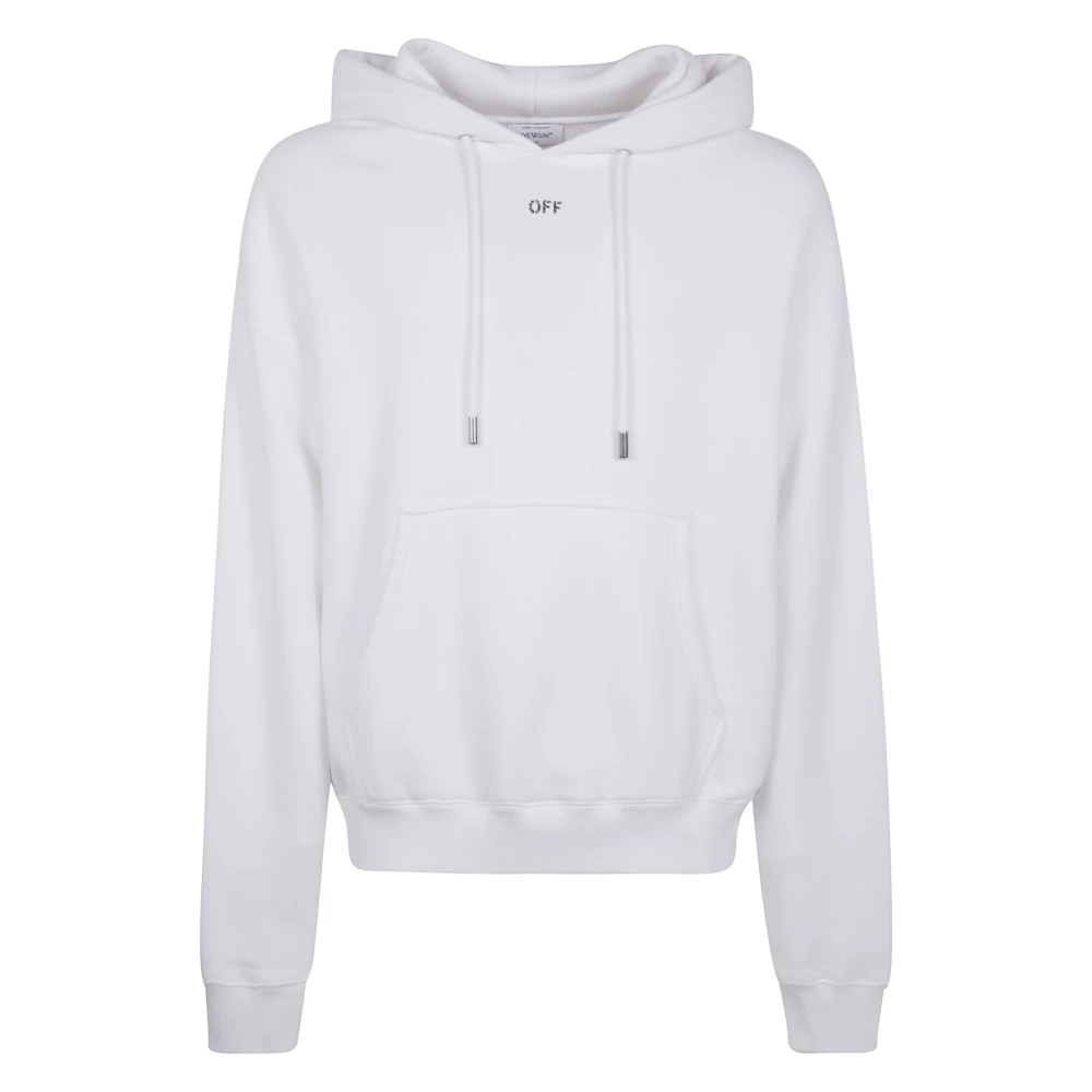 Off White Pijl Skate Hoodie White Heren