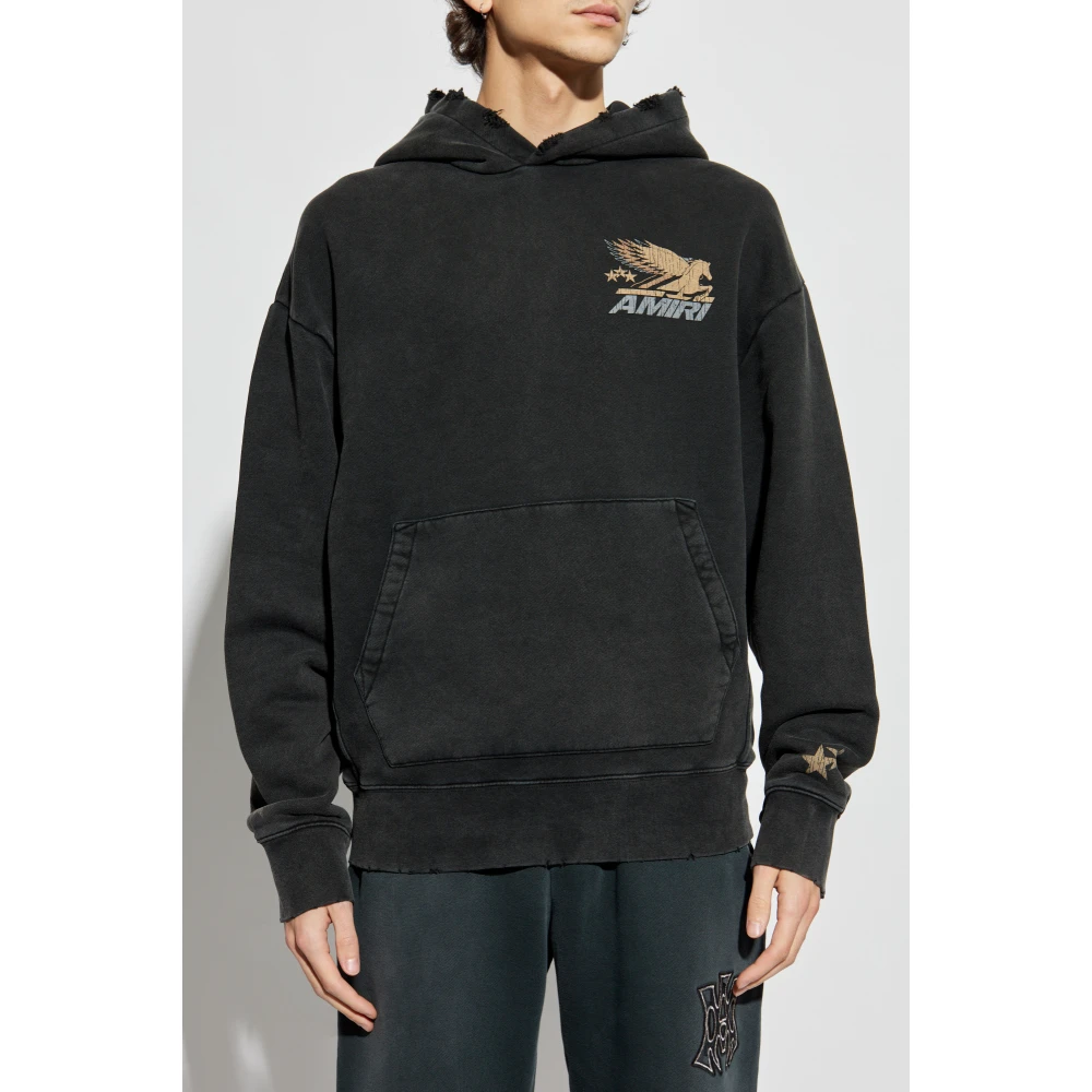 Amiri Sweatshirt met logo Black Heren