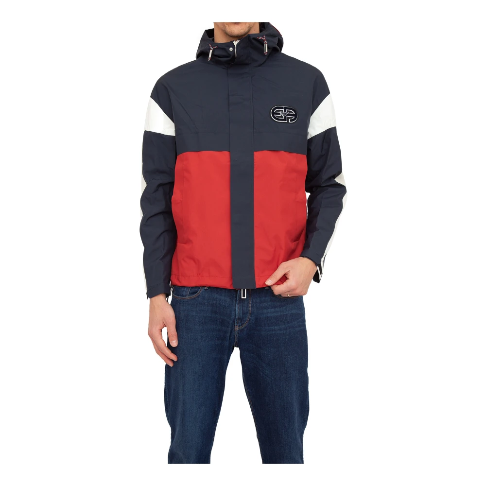Emporio Armani Mannelijk Multicolor Jassen Heren, Veelkleurig, S, Giubbino