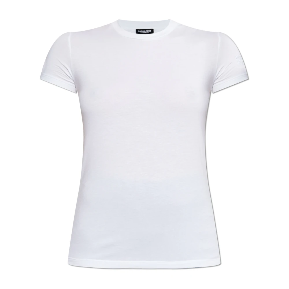 Dsquared2 Vit T-Shirt Från Underwear Collection