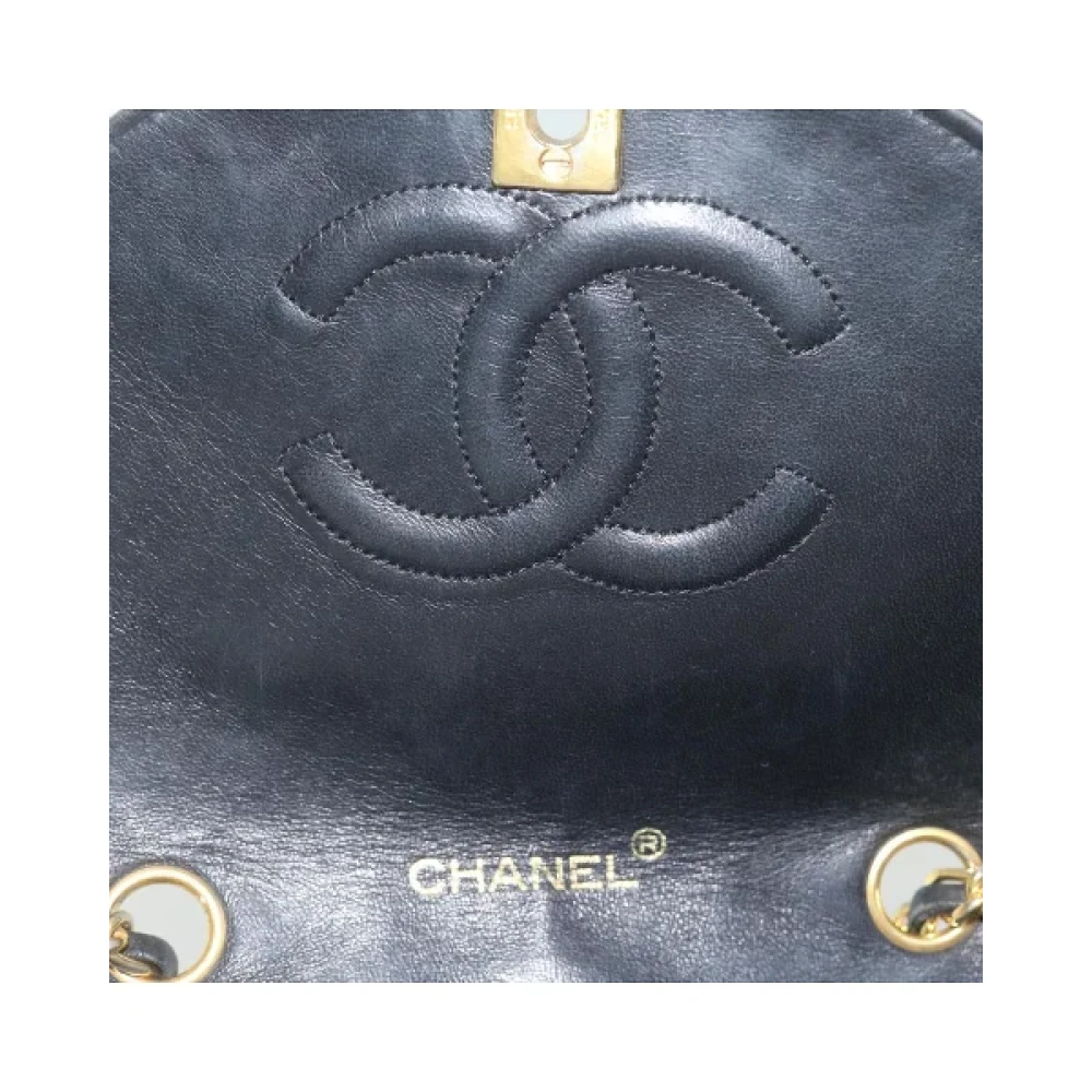 Chanel Vintage Pre-owned Leather shoulder-bags Black Dames