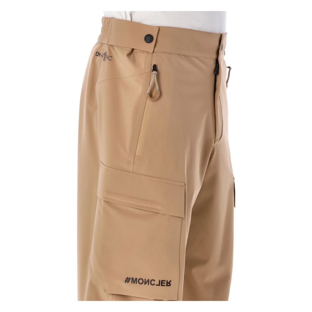 Moncler Beige Cargo Jogger Broek Aw24 Beige Heren