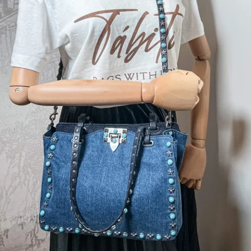 Valentino Vintage Pre-owned Denim handbags Blue Dames