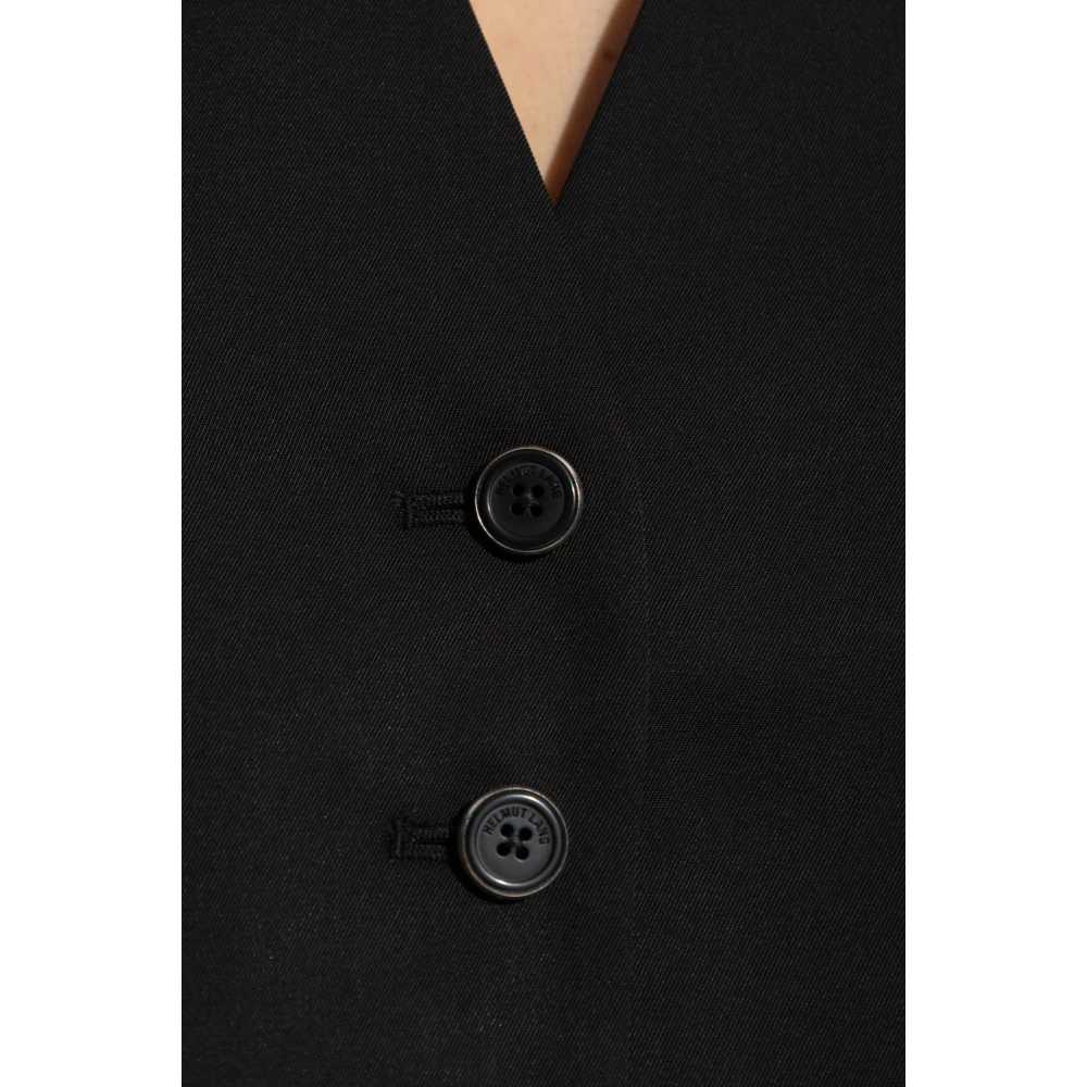 Helmut Lang Rugloos vest Black Dames