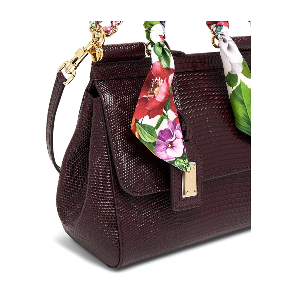 Dolce & Gabbana Stijlvolle Schoudertas Purple Dames