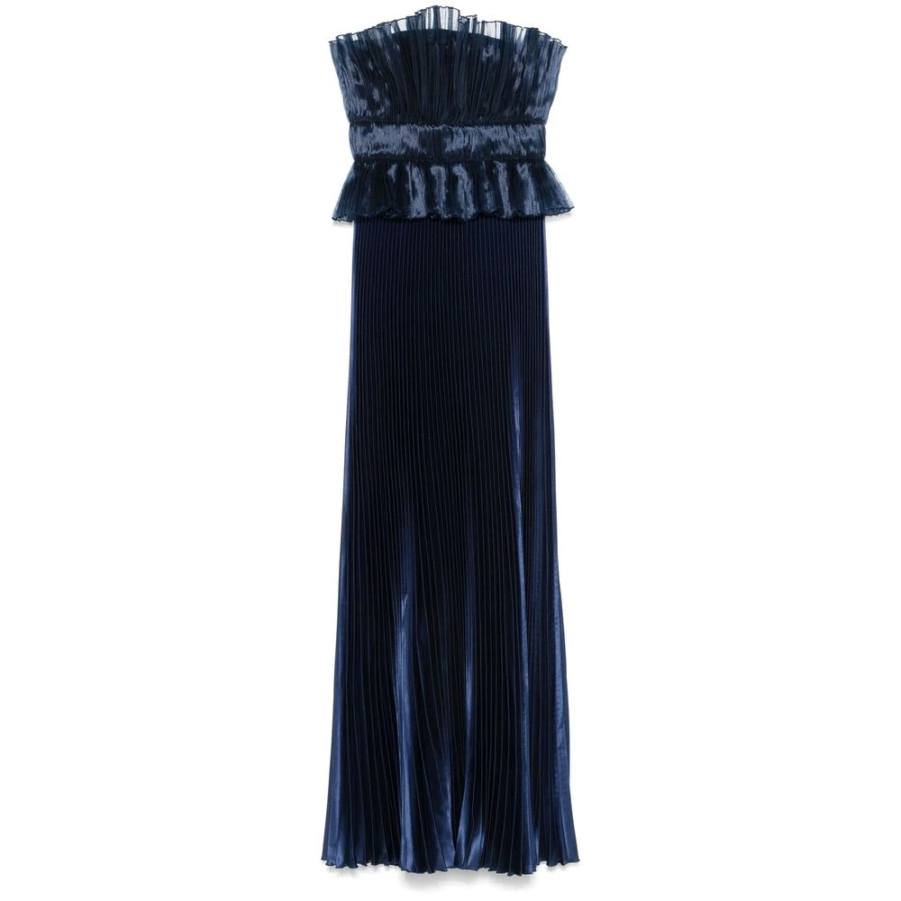 L'idée Ocean Blue Gelaagde Jurk met Achterrits Sluiting Blue Dames