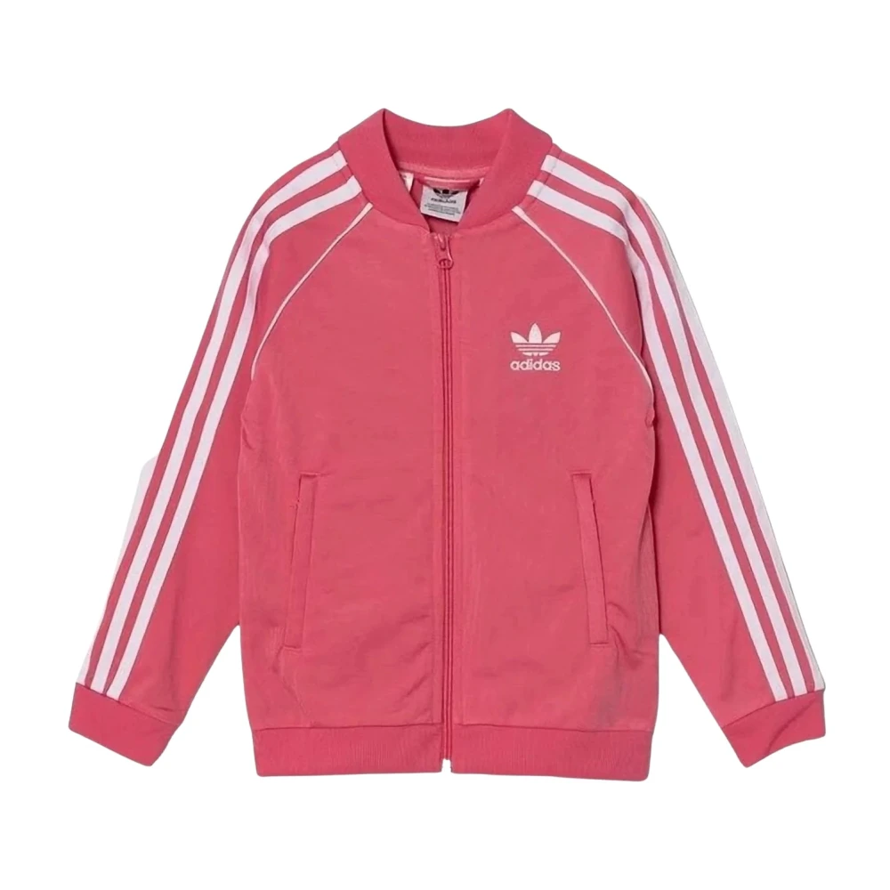 Adidas Färgglad Track Top för Juniorer Pink, Unisex