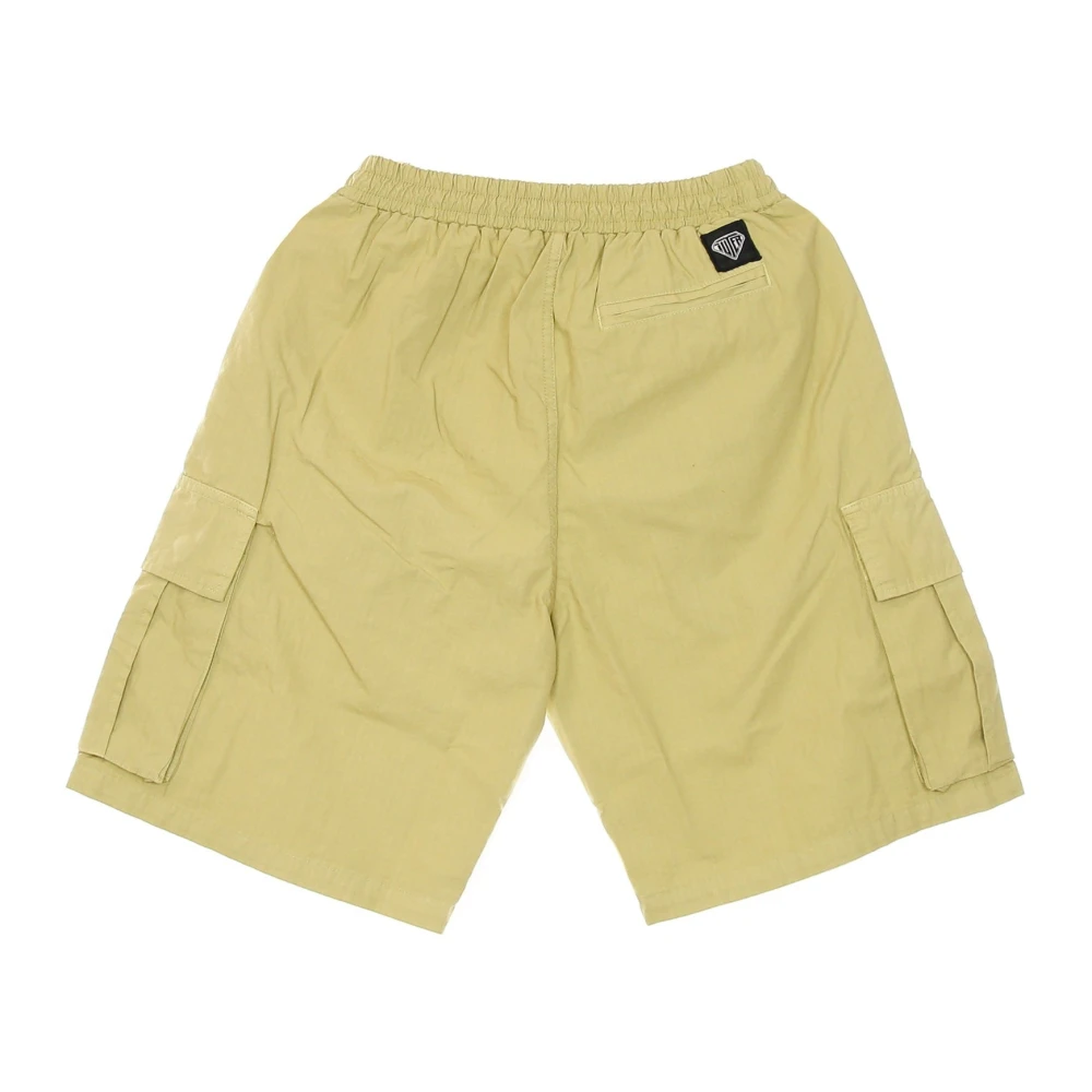 Iuter Cargo Shorts Beige Katoen Elastische Taille Beige Heren