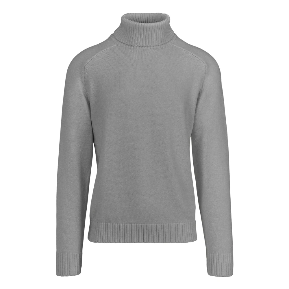 Bomboogie Men's Gray Turtlenecks, L, Smooth-Knit Jumper With High Collar