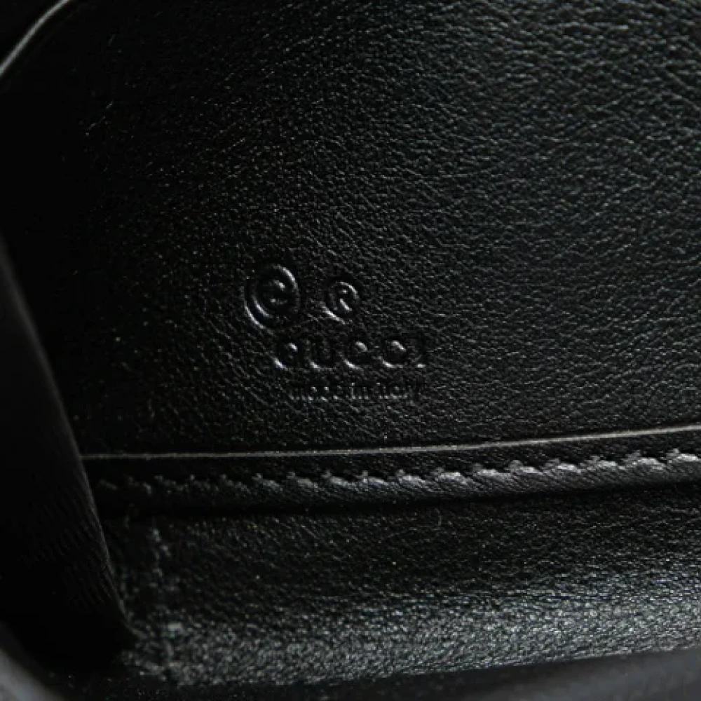 Gucci Vintage Pre-owned Leather wallets Black Dames