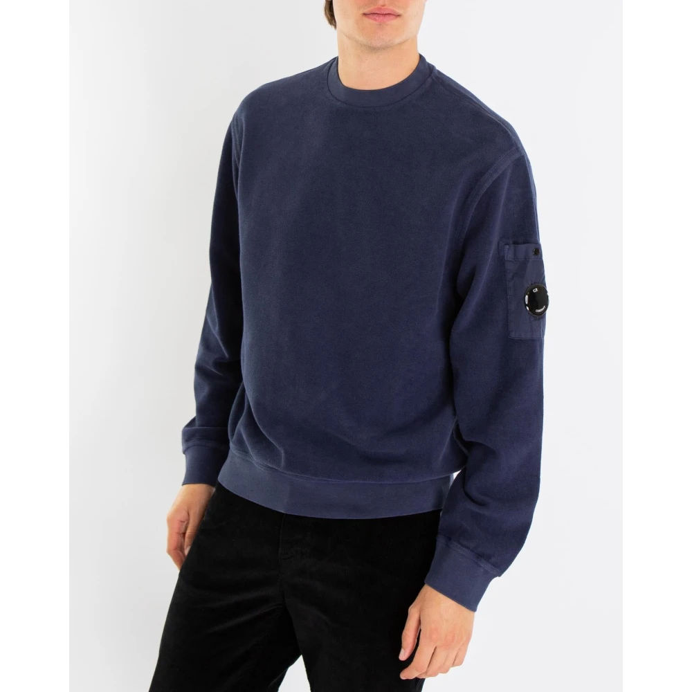 C.P. Company Geborstelde Sweater voor Heren Blue Heren