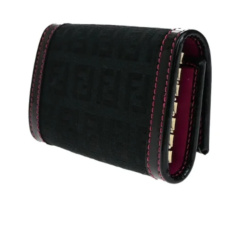 Fendi Vintage Pre-owned Canvas key-holders Black Dames