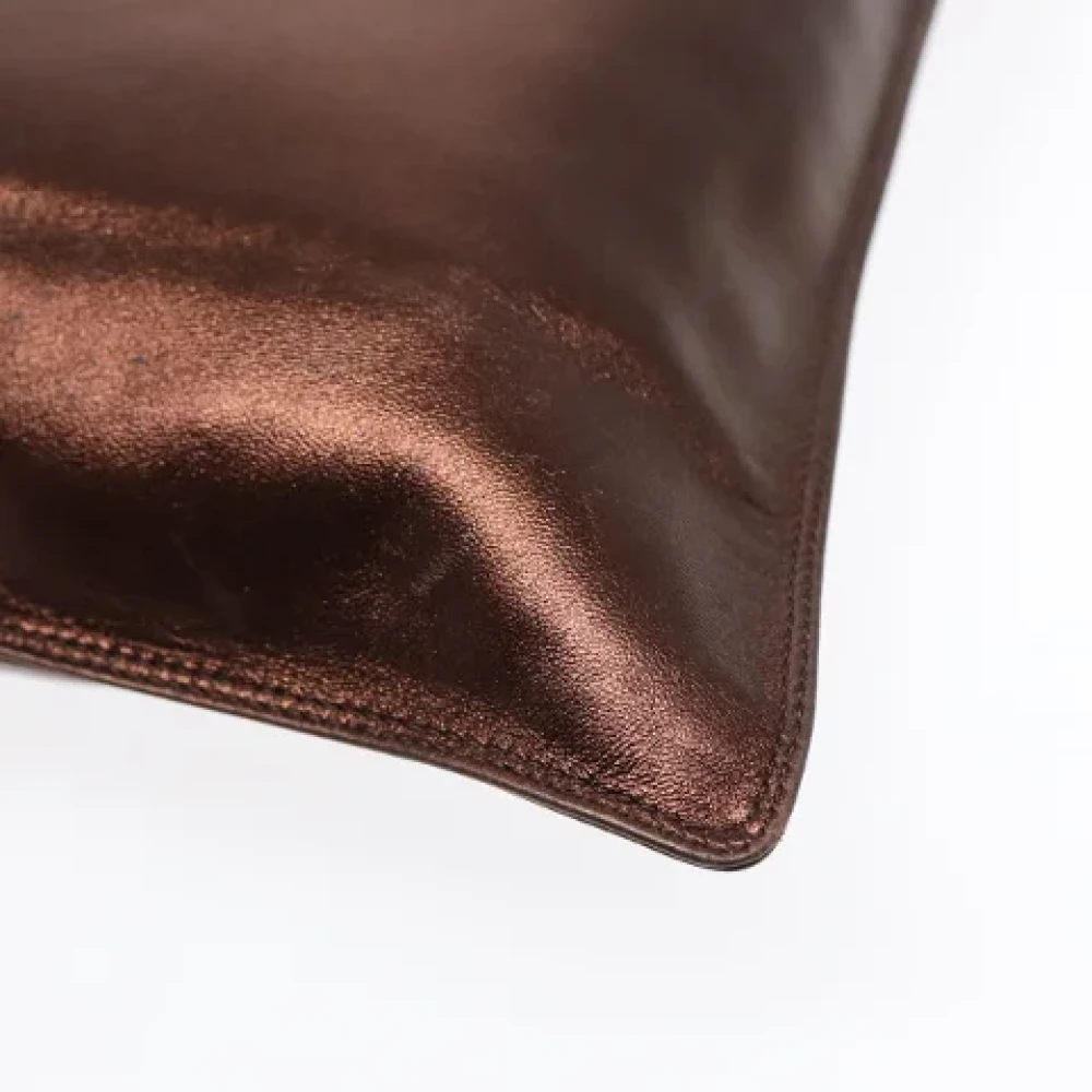 Chanel Vintage Pre-owned Leather chanel-bags Brown Dames