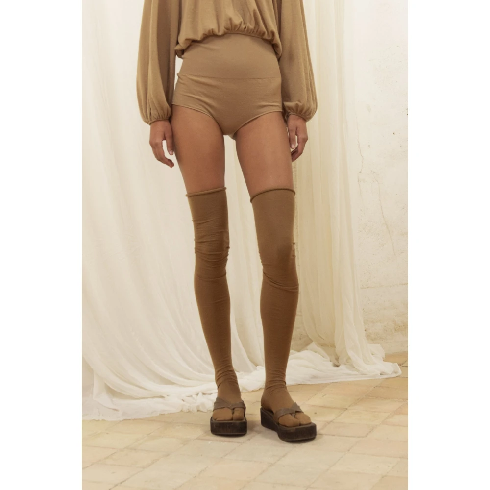 Cortana Cashmere High-Waisted Culotte Brown Dames