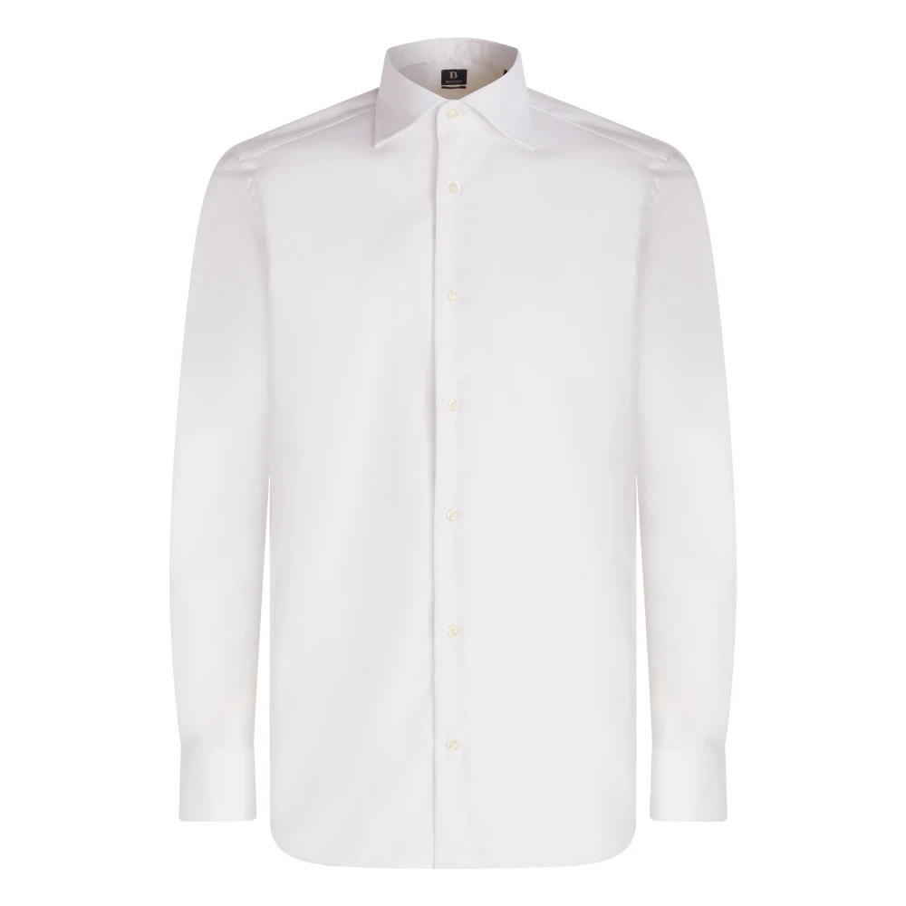 Boggi Milano Uomo Bianco - Camicia Slim Fit In Cotone Pinpoint - Shirts - 2XL