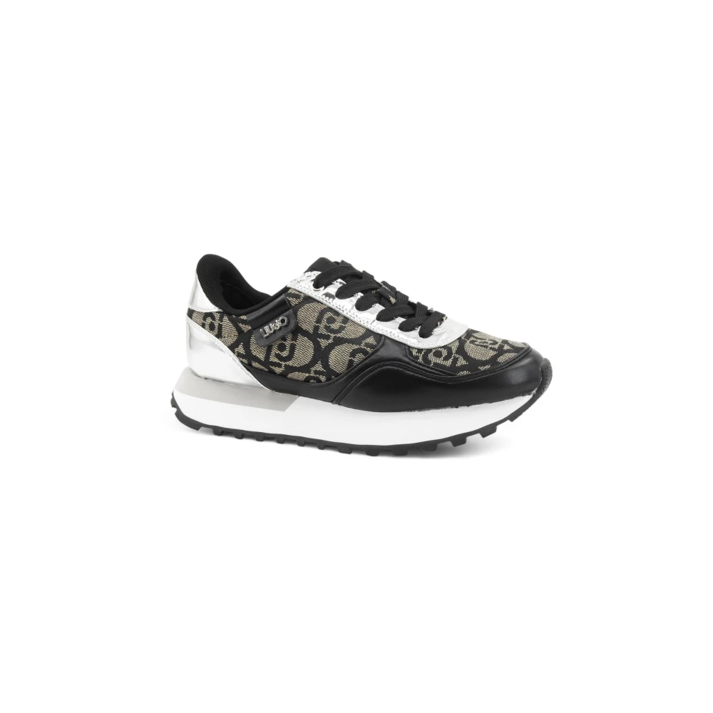 Liu Jo Donna Nero - Sneakers Con Monogramma Jacquard - Shoes - 38 Eu